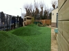 school garden and landscaping with artificial grass