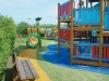 playground design with artificial grass